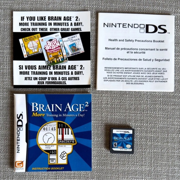 Brain Age 2: More Training in Minutes a Day! Nintendo DS Lite 3DS CIB Complete - Picture 1 of 6